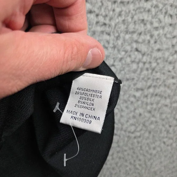 Peter Millar Cashmere Blend 1/4 Zip Pullover Sweater Mens XL Black Golf - Picture 4 of 8